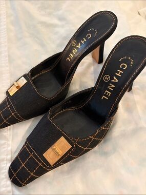 Chanel vintage rare mules
